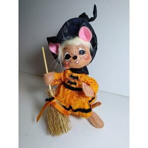 Annalee Mouse Witch Artist Doll Halloween 7in Handcrafted 2011